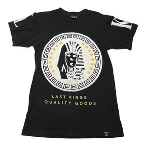Last Kings Quality Goods Tank Top Shirt Black Gold SZ S Made in the USA Street